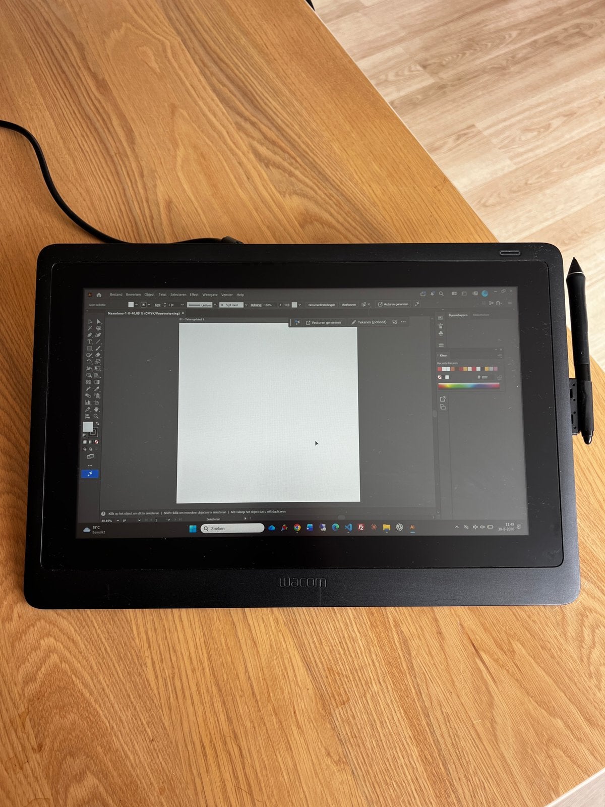 Wacom Cintiq 16 met tekentablet met display, Ophalen of Verzenden, Zo goed als nieuw