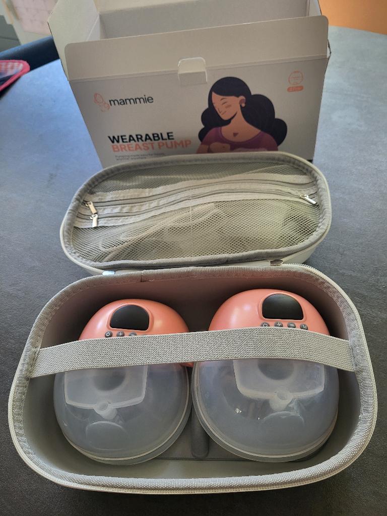 Mammie wearable breast pump inclusief avent bewaarbakjes, Ophalen, Borstkolf