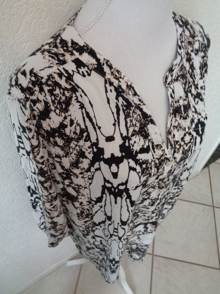miss etam maat XL oksel tot oksel 60 cm-100% viscose, Kleding | Dames, Blouses en Tunieken, Overige kleuren, Maat 46/48 (XL) of groter