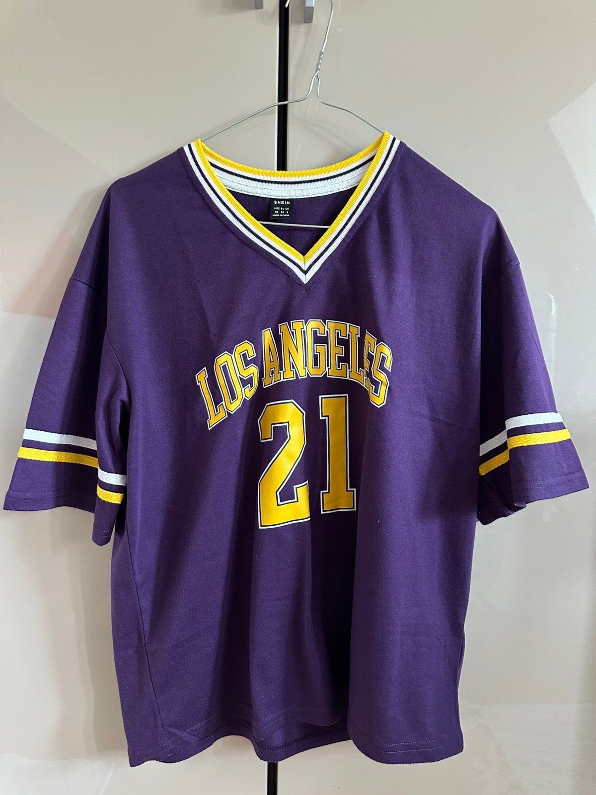Jersey shirt, Paars, Ophalen of Verzenden, Korte mouw, Maat 34 (XS) of kleiner