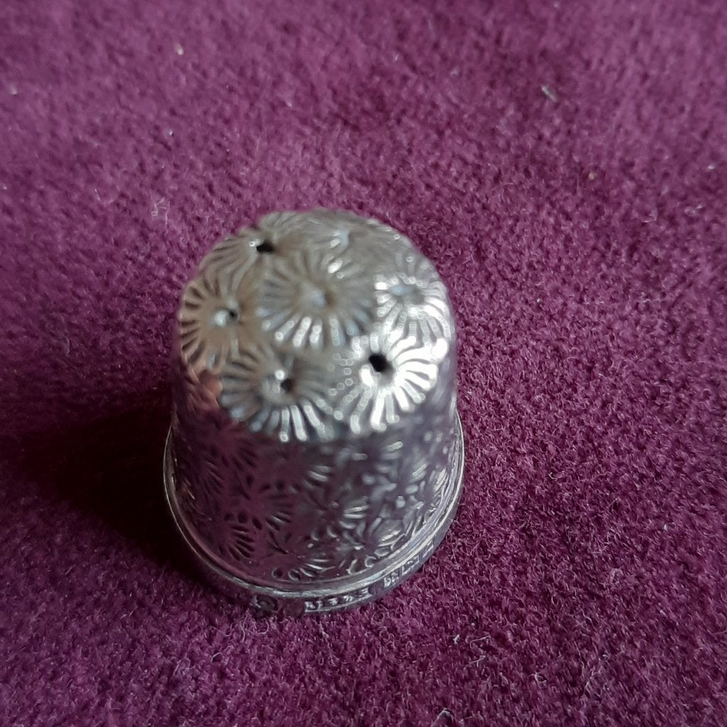 Antieke Zilveren Vingerhoed Birmingham Engels Zilver, Antiek en Kunst, Verzenden, Zilver
