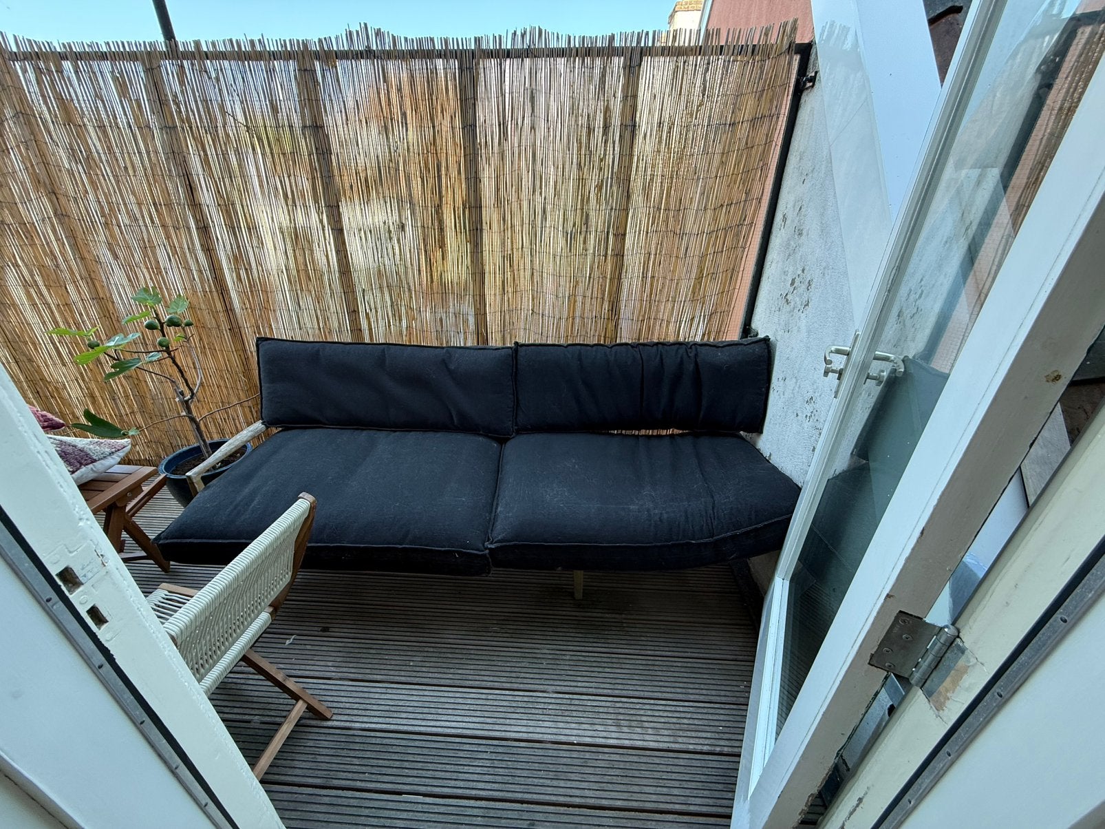 Buiten kussens, Tuin en Terras, Ophalen, Zo goed als nieuw, Overige materialen, 2 zitplaatsen