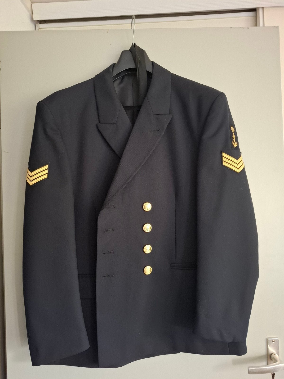 Marine uniform jas - T.K.I. 100% wol - Maat 54K, Kleding | Heren, Zwart, Overige maten, Ophalen of Verzenden, Zo goed als nieuw
