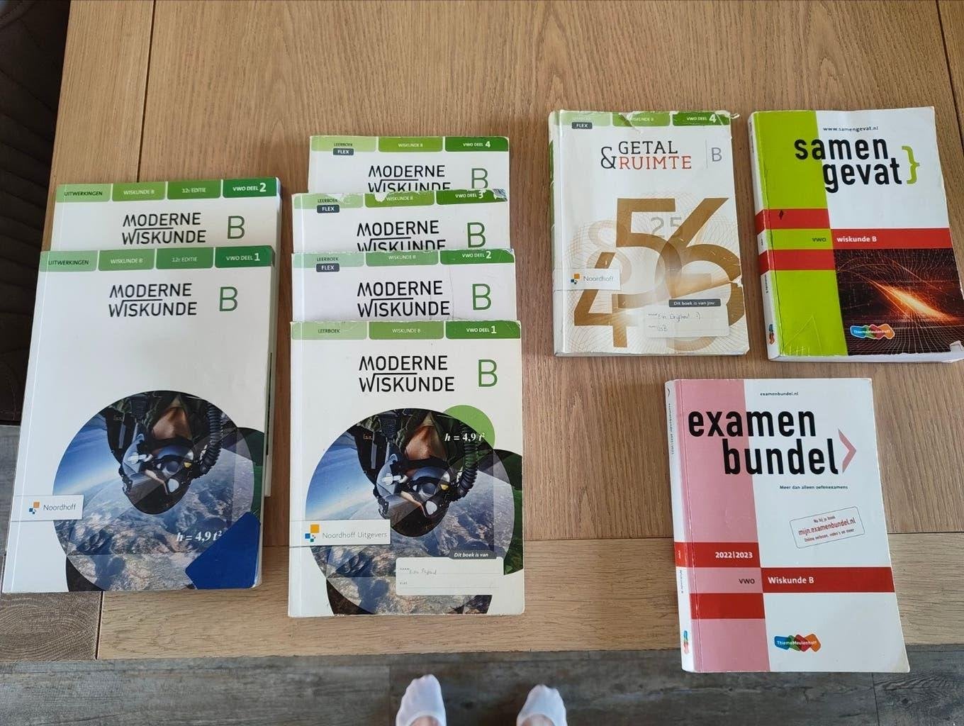 wiskunde B vwo (waaronder samengevat en examenbundel), Boeken, Ophalen of Verzenden, Zo goed als nieuw, VWO, Wiskunde B