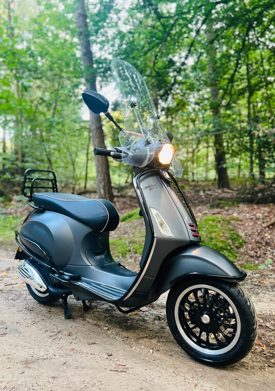 Vespa Sprint 2017 4T 2V | Volledige historie | Titanio Grey, Ophalen, Gebruikt, Benzine, 50 cc