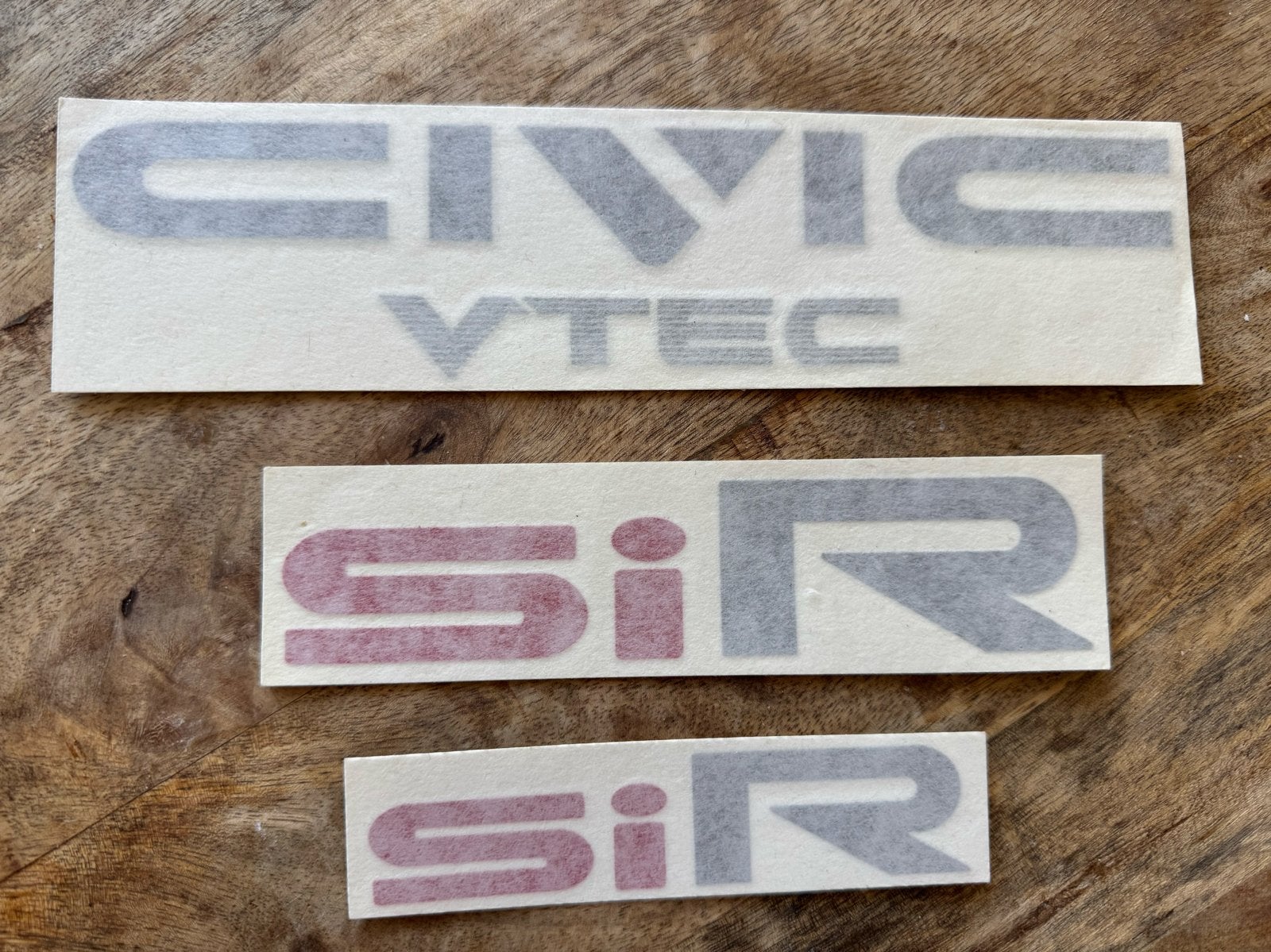 Honda Civic SiR EF9 EF8 EE9 EE9 VTEC Stickers, Ophalen of Verzenden