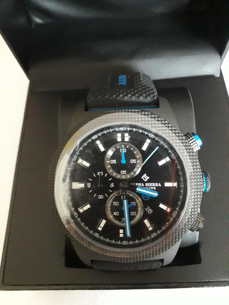 Alpha Sierra horloge nieuw in doos, Ophalen of Verzenden, Nieuw, Kunststof, Overige merken