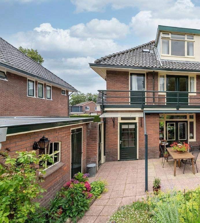 4 Hardhouten buiten deuren (2 inclusief kozijn) uit jaren 30, Ophalen, Gebruikt, 80 tot 100 cm, Buitendeur