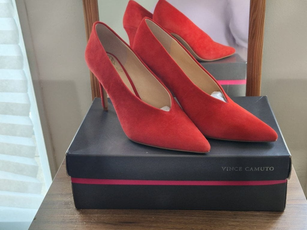 Stiletto hakken maat 39 Vince Camuto, Vince Camuto, Ophalen of Verzenden, Schoenen met hoge hakken, Gedragen