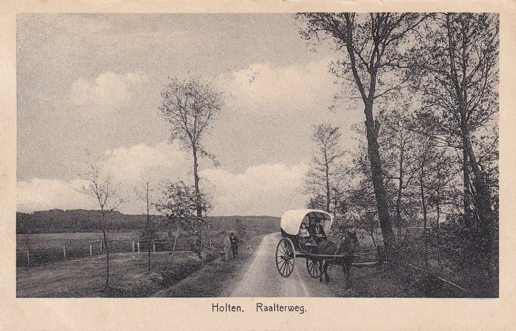 Holten, Raalte, Koets., Verzamelen, Ansichtkaarten | Nederland, Verzenden, 1920 tot 1940, Gelopen, Overijssel