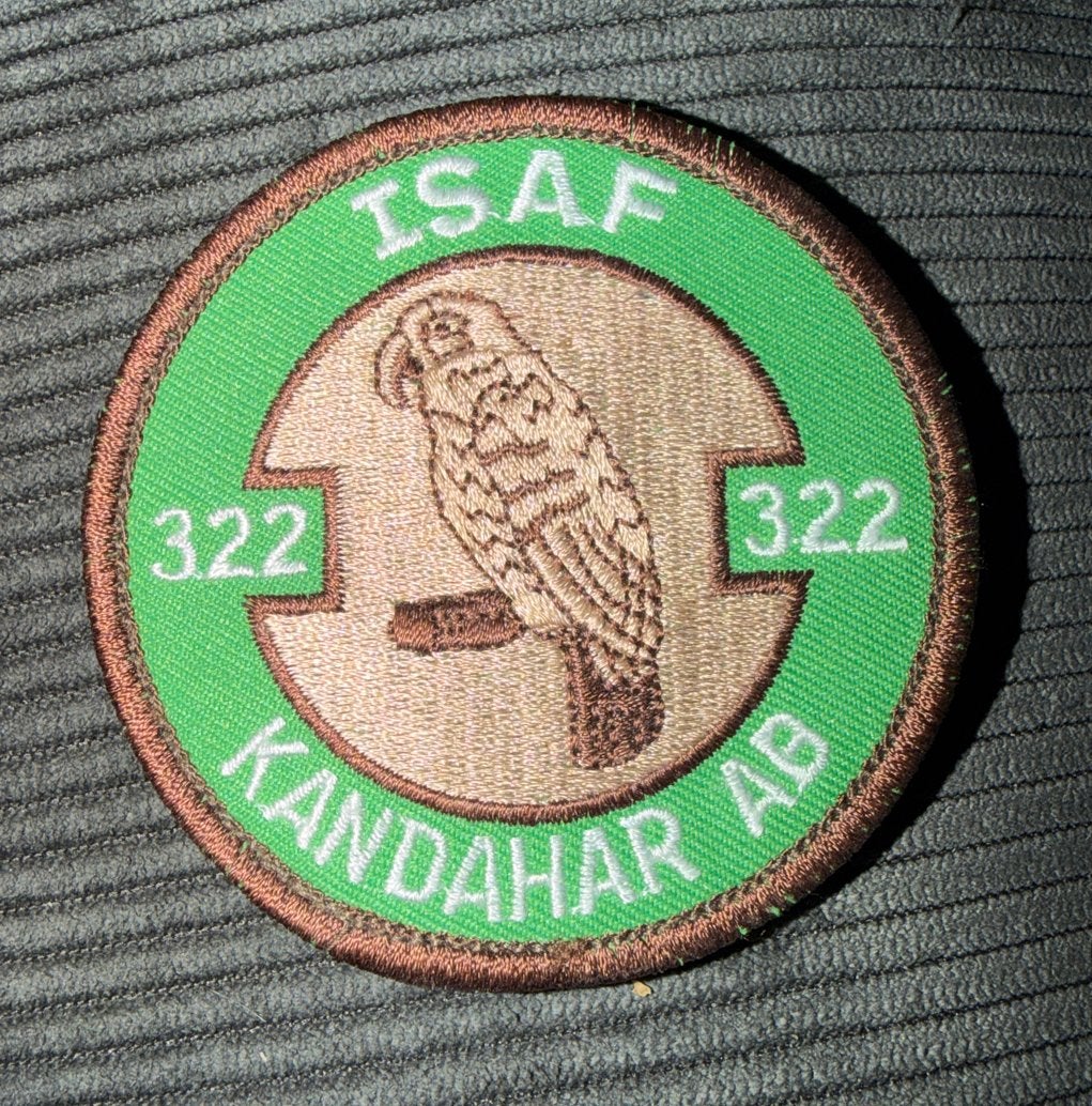 ISAF 322 Kandahar AB patch Rnlaf, Ophalen of Verzenden, Overige soorten, Azië, Embleem of Badge