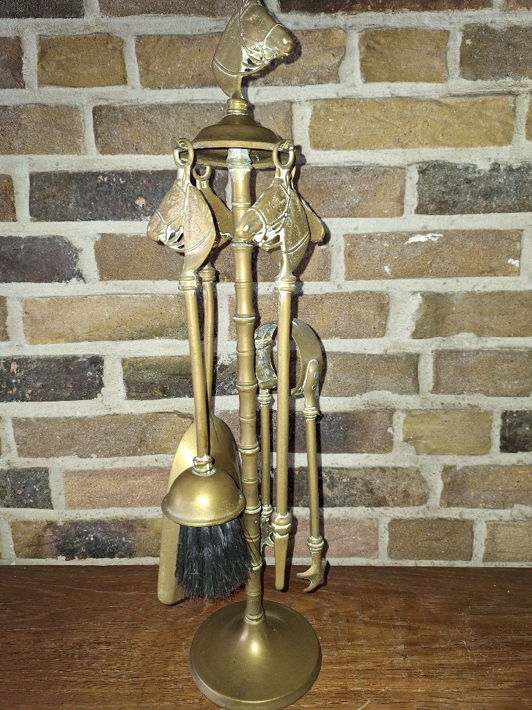 Vintage Haardstel met Paardenhoofden | jaren 50/60, Antiek en Kunst, Ophalen