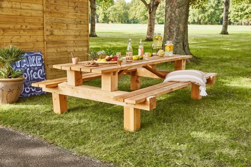 Picknicktafel superieur Boss Douglas, Ophalen, Tuindeco, Nieuw, Tuindeco