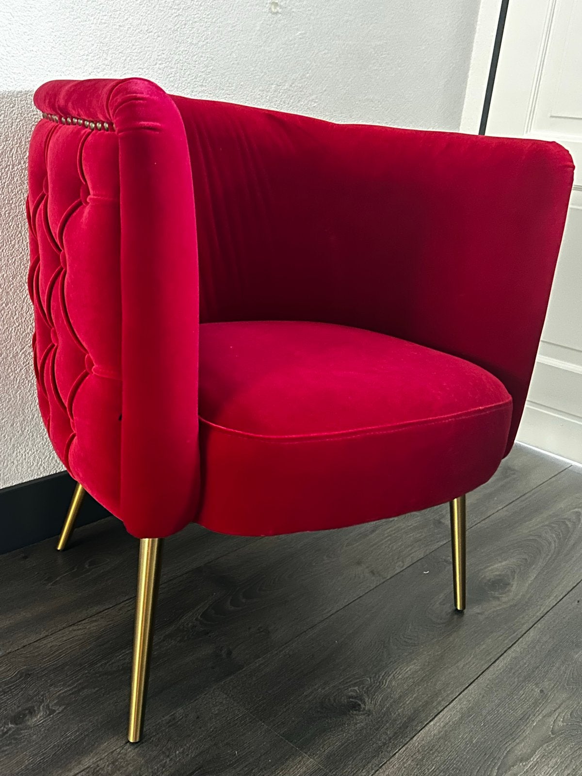 Bold Monkey Red Velvet Stoel - Zo goed als nieuw, Ophalen, Zo goed als nieuw, Rood, Eén