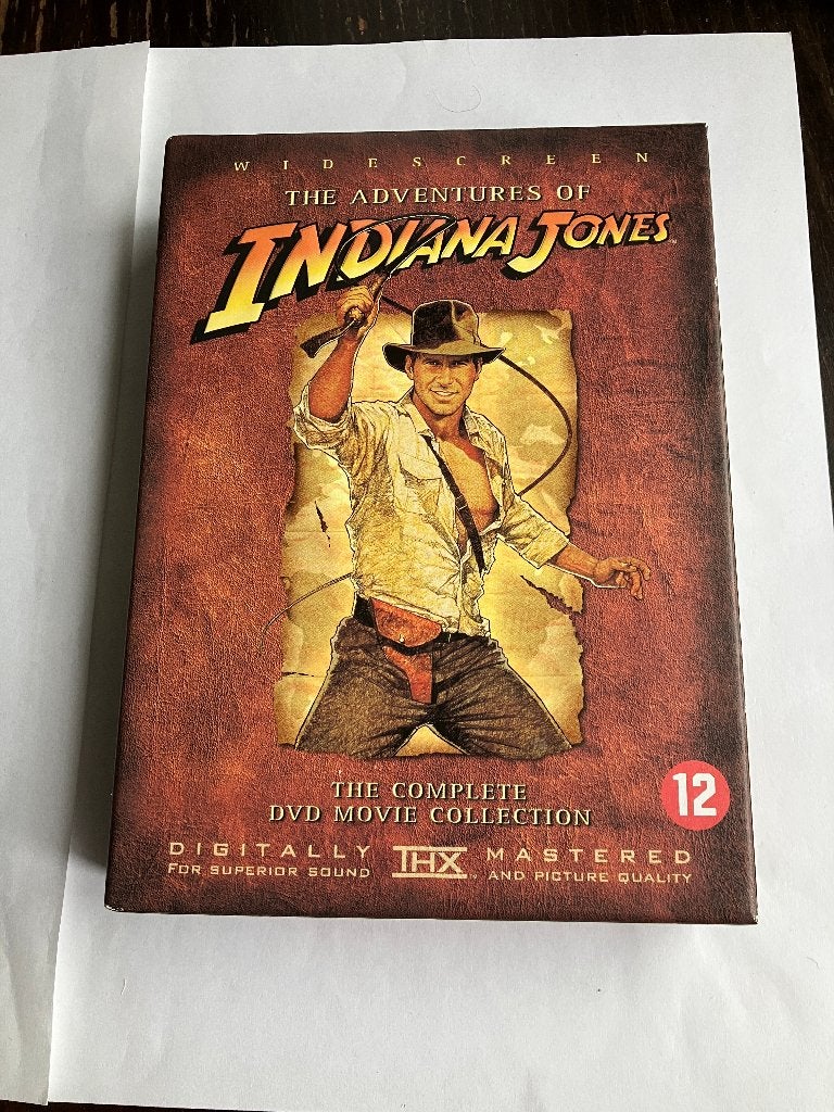 indiana jones 1 2 3 4 dvd 5 stuks collectie 1 t/m 4 + bonus, Alle leeftijden, Ophalen of Verzenden, Zo goed als nieuw