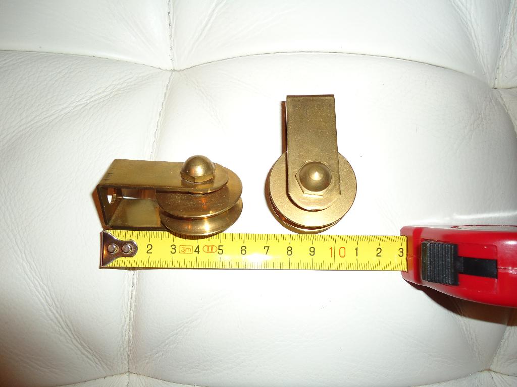 Messing katrollen voor lamp, Ophalen of Verzenden, Zo goed als nieuw, Metaal, Minder dan 50 cm