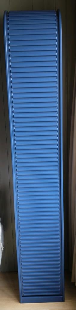Pastoe Amsterdammer Blauw opbergkast met rolluik, design, Ophalen of Verzenden, Gebruikt