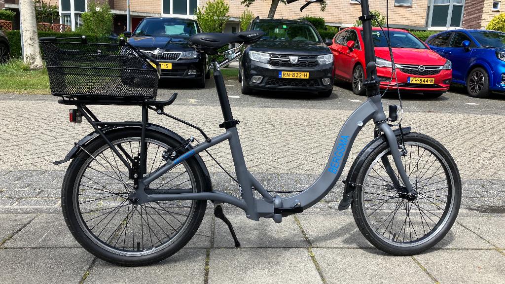 Opvouwbare Bergsma loopfiets, 20 inch of meer, Velgrem, Zo goed als nieuw, Totaal opvouwbaar