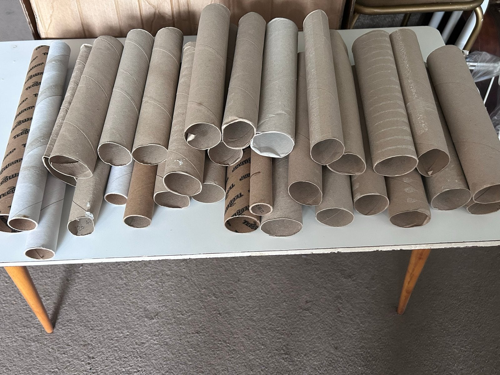 Keukenrol kokers om mee te knutselen, Hobby en Vrije tijd, Gebruikt, Ophalen of Verzenden, Papier of Karton, Herbruikbaar
