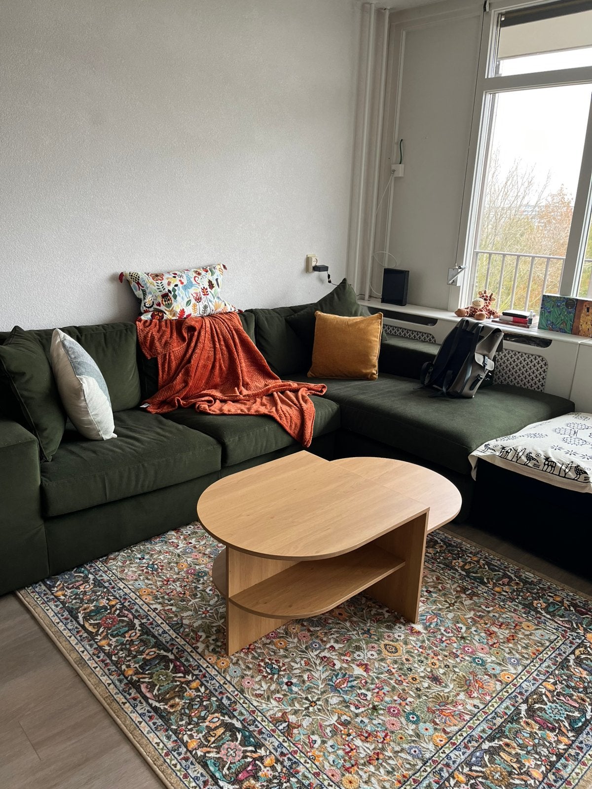 Groene hoek bankstel, Ophalen, Zo goed als nieuw, Stof