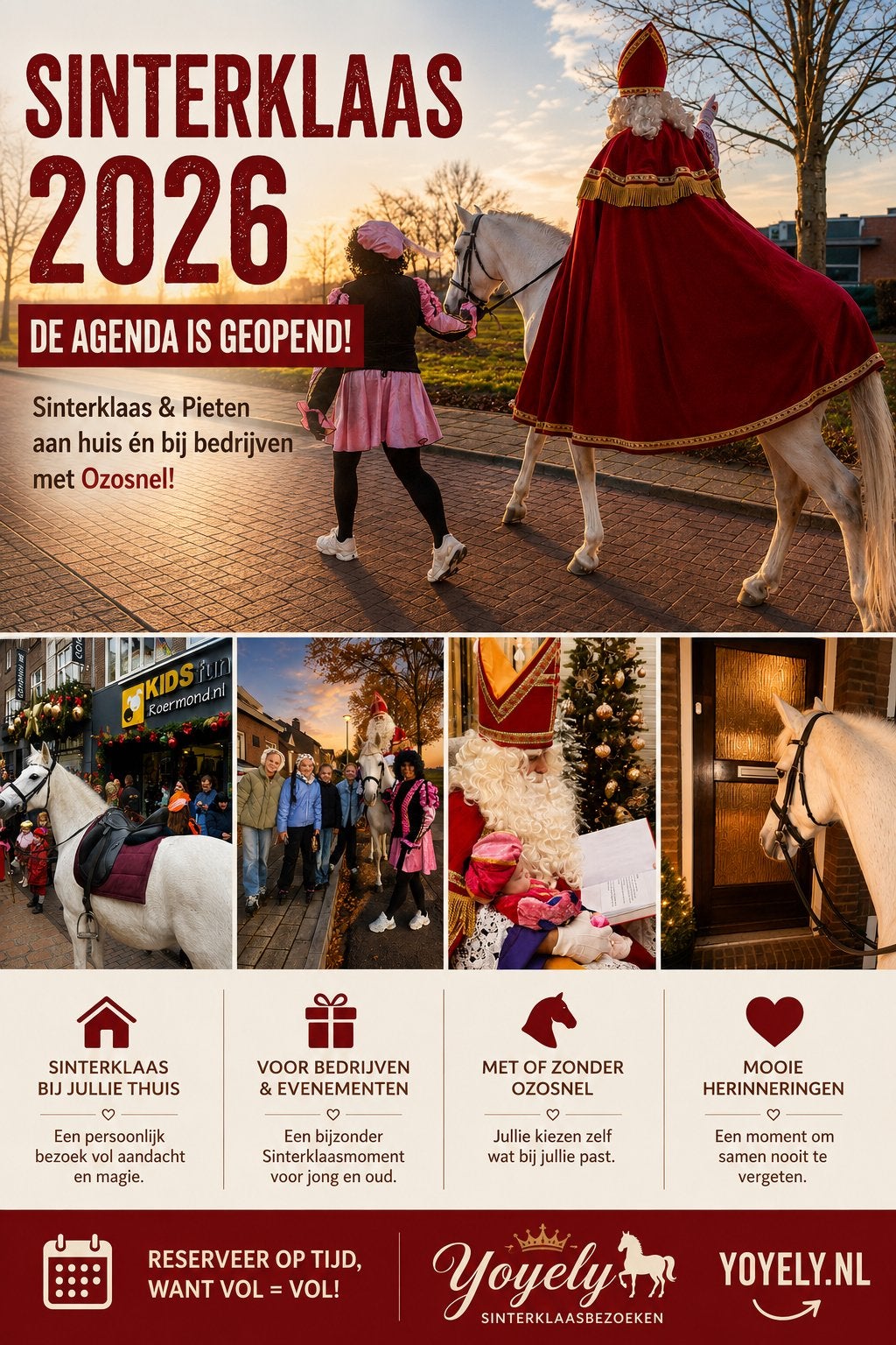 Sinterklaas & Pieten aan huis | 2026 | met of zonder Ozosnel, Diversen, Ophalen of Verzenden