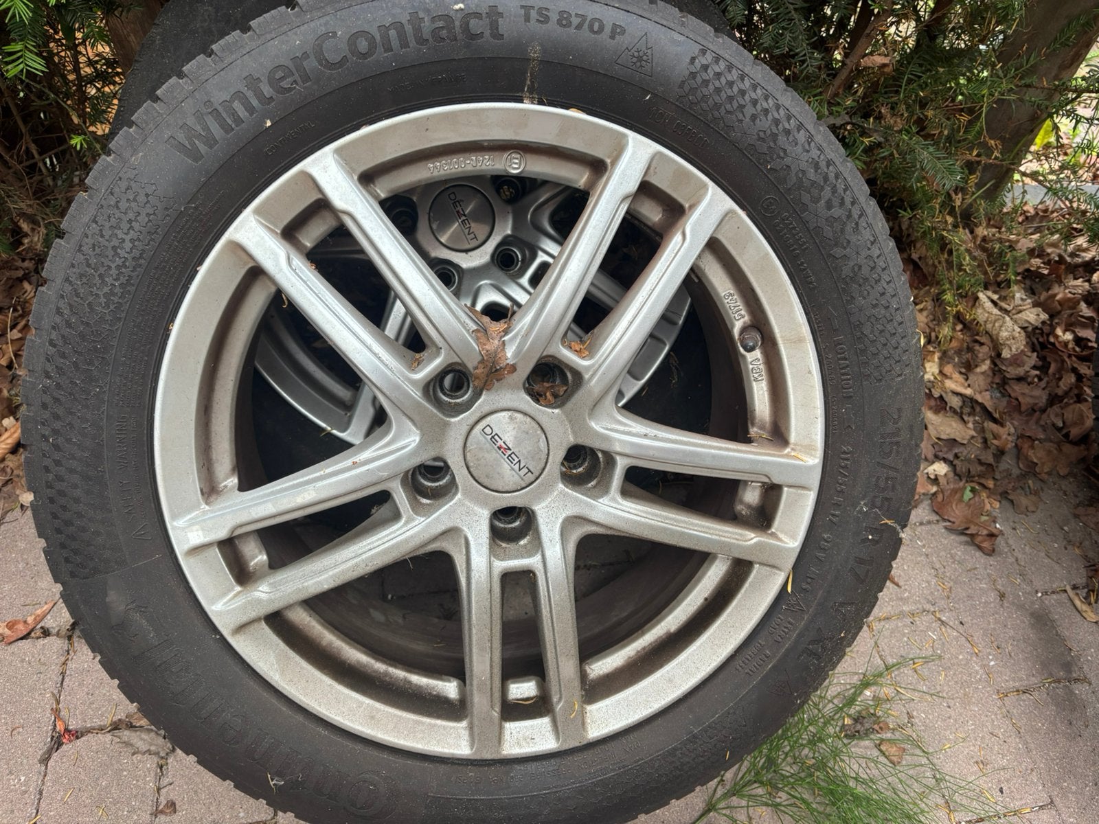 Spaakvelgen ET45 winterbanden, Ophalen, Velg(en), 17 inch, Winterbanden