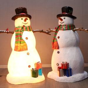 Snowman with Light Sneeuwpop beeld - Hoogte 153 cm, Ophalen, HorecaBeelden, Nieuw, HorecaBeelden