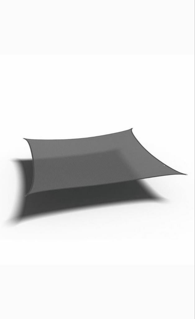 Schaduwdoek Platinum waterdoorlatend 5x5 meter, Tuin en Terras, Ophalen, Zo goed als nieuw