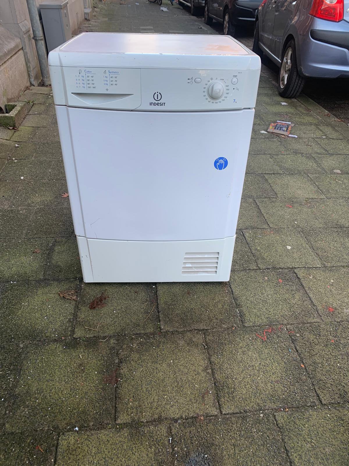 Droogmachine Indesit, Ophalen, 6 tot 8 kg, Zo goed als nieuw, 85 tot 90 cm