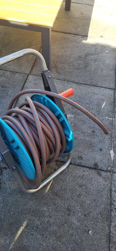 Gardena haspel, Ophalen, Gebruikt, Tuinslanghaspel