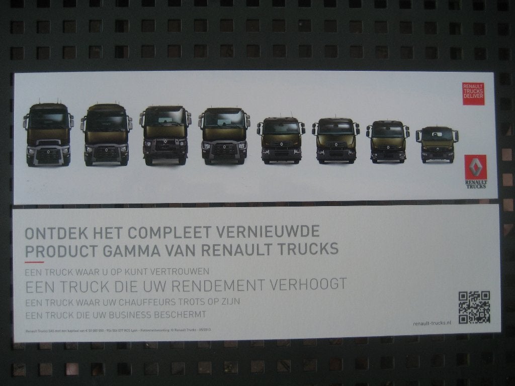 Renault Trucks kaart Gamma T Gamma D Gamma C Gamma K, Verzenden, Nieuw, Renault