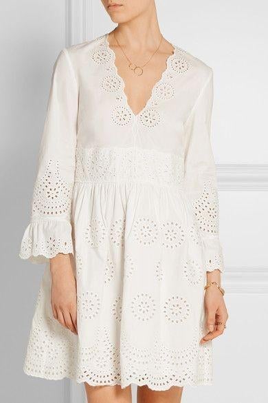 Red valentino broderie mini dress, Kleding | Dames, Wit, Ophalen of Verzenden, Maat 36 (S), Boven de knie
