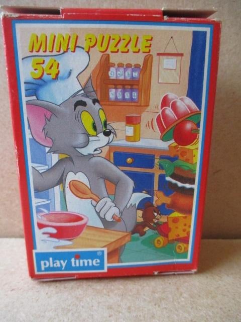 adv10641 tom en jerry puzzeltje 1, Ophalen, Looney Tunes, Gebruikt, Boek of Spel
