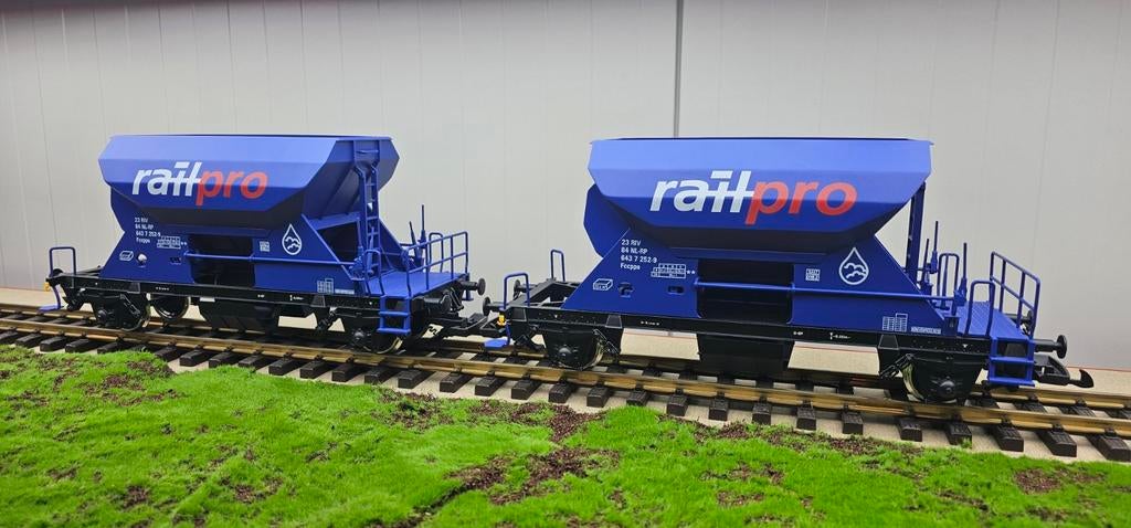 NS RailPro wagons (LGB) Spoor G., Hobby en Vrije tijd, Modeltreinen | H0, Ophalen of Verzenden, Gelijkstroom, Wagon, NS