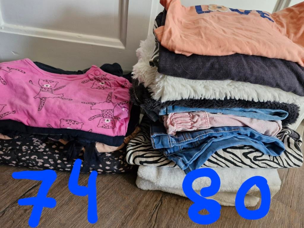 Kledingpakket meisjeskleding maat 74/80, Ophalen of Verzenden, Gebruikt, Meisje, Overige typen