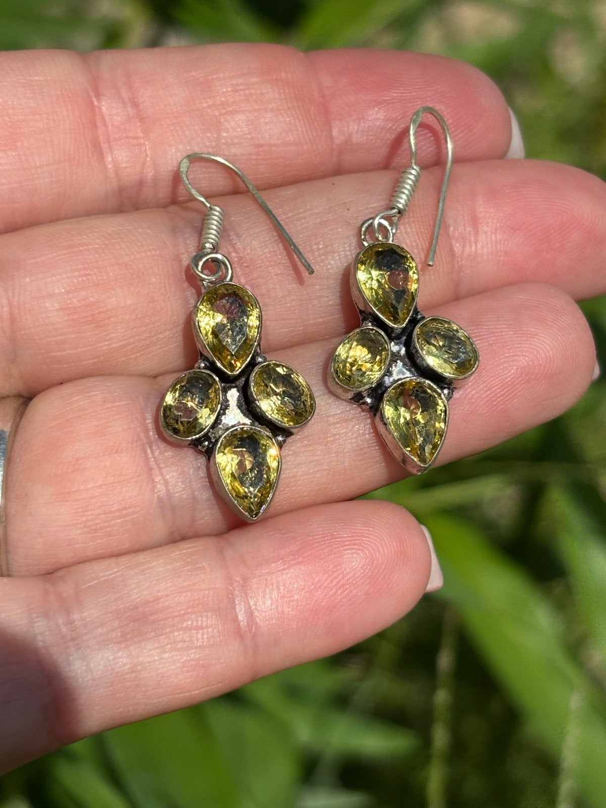 Citrien Oorbellen - Edelsteensieraden, Sieraden, Tassen en Uiterlijk, Oorbellen, Overige materialen, Hangers, Vanbeeksaar4@gmail.com