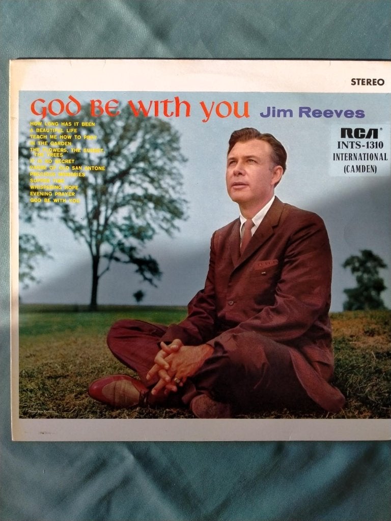 LP  -  Jim Reeves  -  God Be With You  –  1971, LP, Ophalen of Verzenden, Zo goed als nieuw, 12 inch