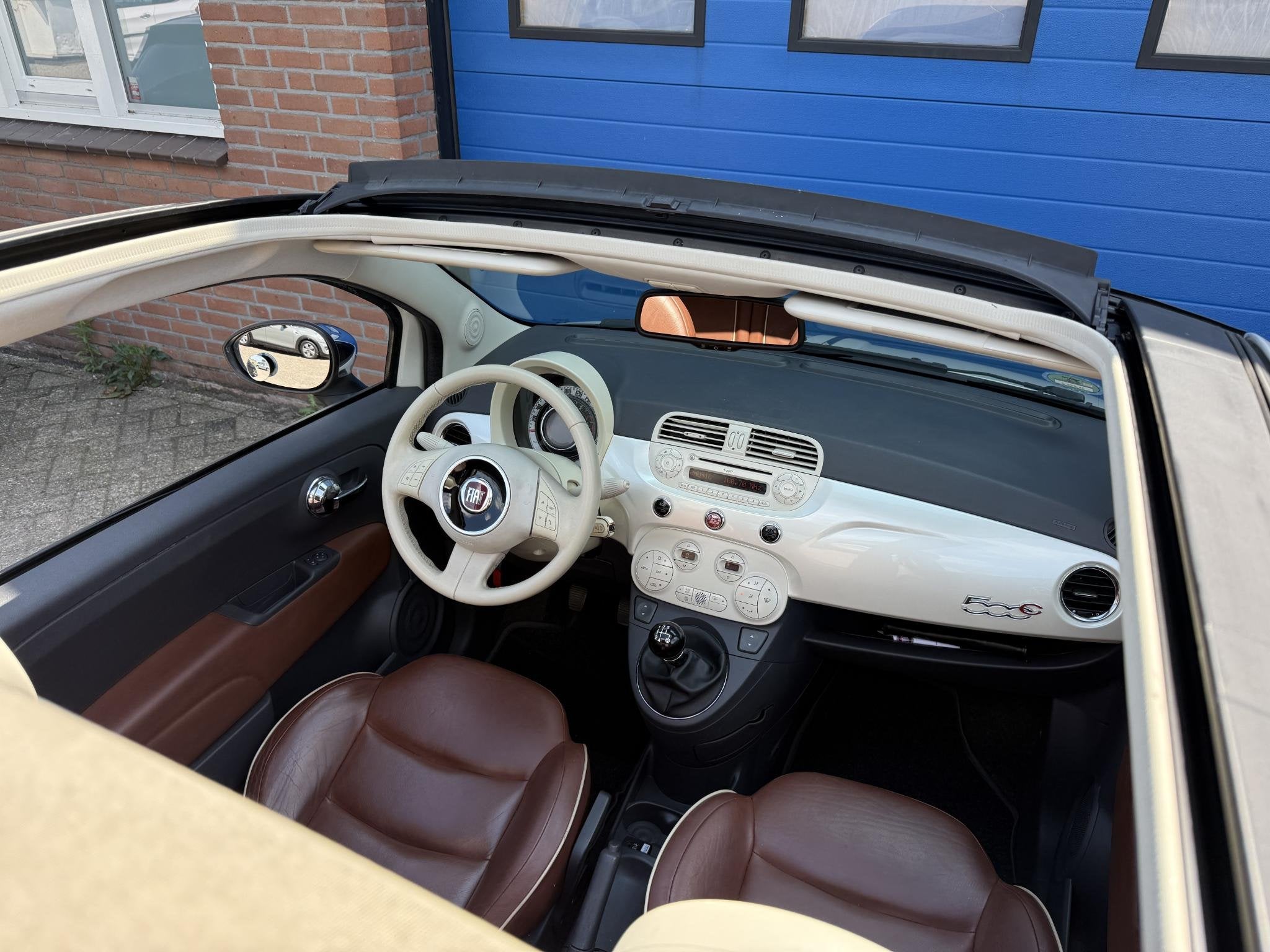 Fiat 500 C 0.9 TwinAir Lounge | led | Leer | Clima | NL | NA, Euro 5, 86 pk, Gebruikt, 31 €/maand