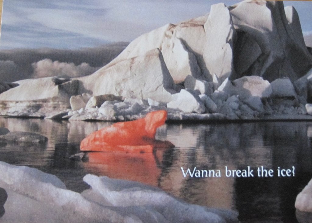 Wanna break the ice - Ursus vodka - nieuwe ansichtkaart, Verzenden, 1980 tot heden, Ongelopen, Overige thema's