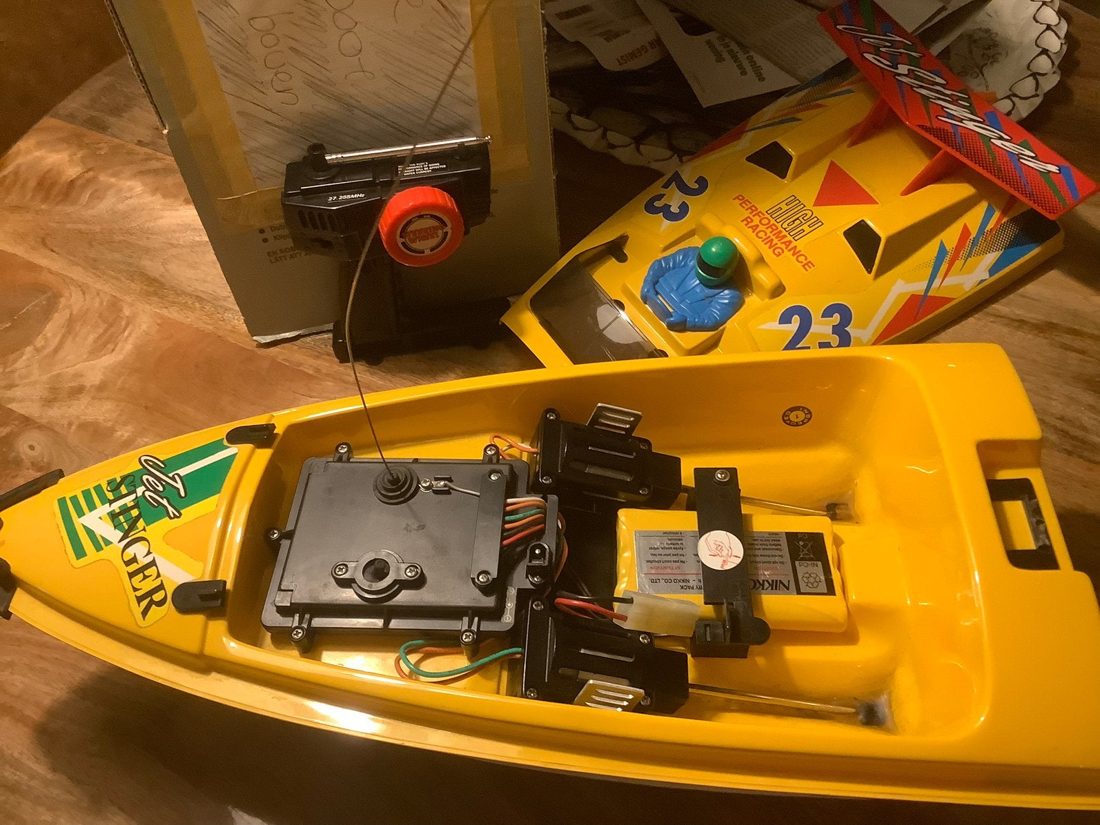 Boat met afstandsbediening, Ophalen, Gebruikt