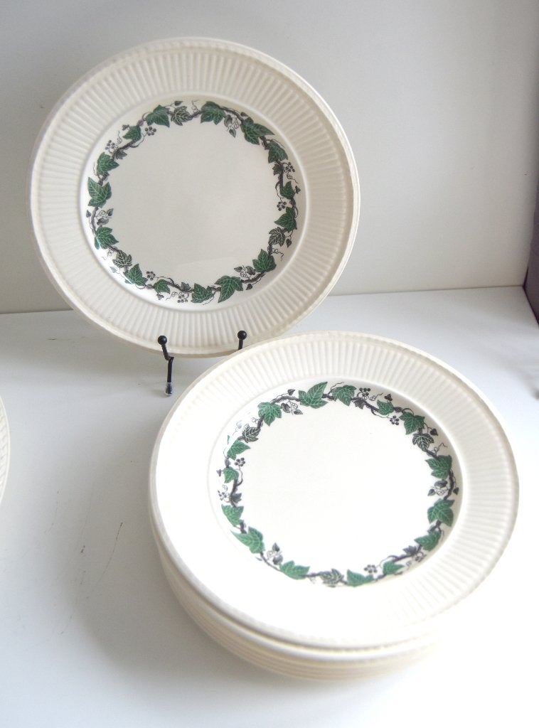 8 vintage Wedgewood Stratford ontbijtborden in prima staat, Ophalen of Verzenden