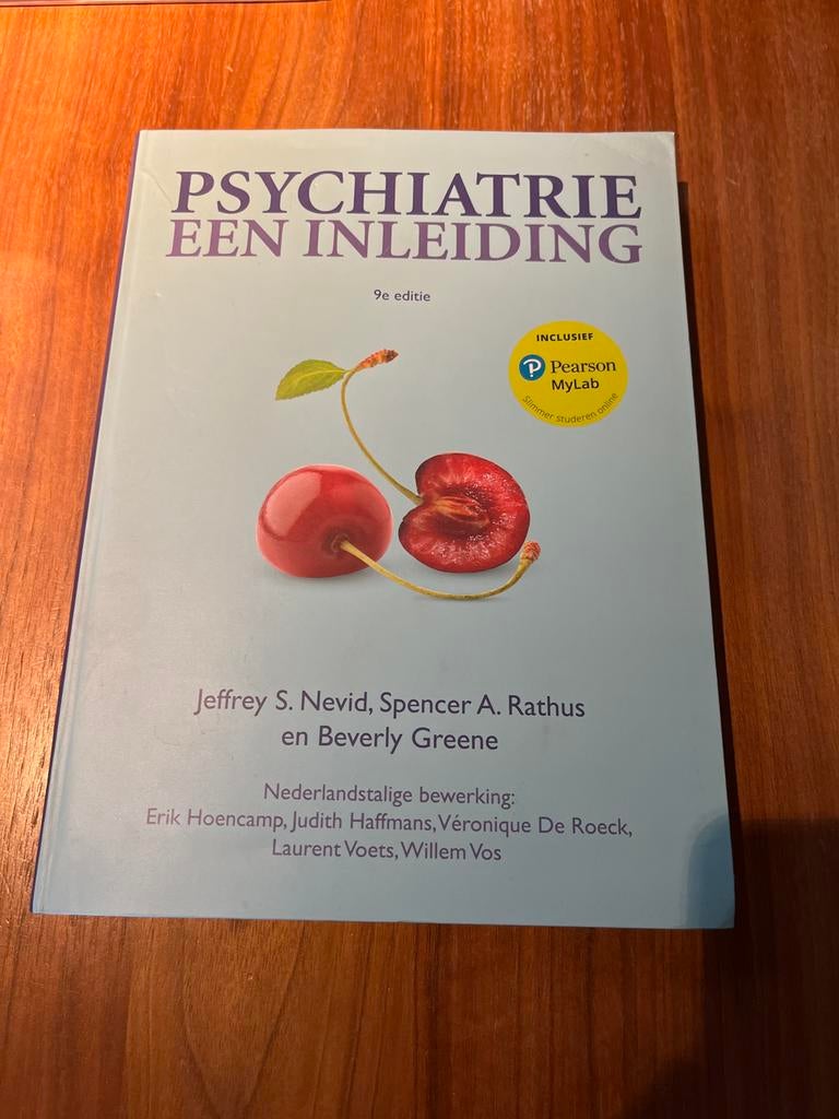 Psychiatrie, een inleiding, Boeken, Ophalen of Verzenden, Zo goed als nieuw, Nederlands, Jeffrey S. Nevid; Spencer A. Rathus; Beverly Greene