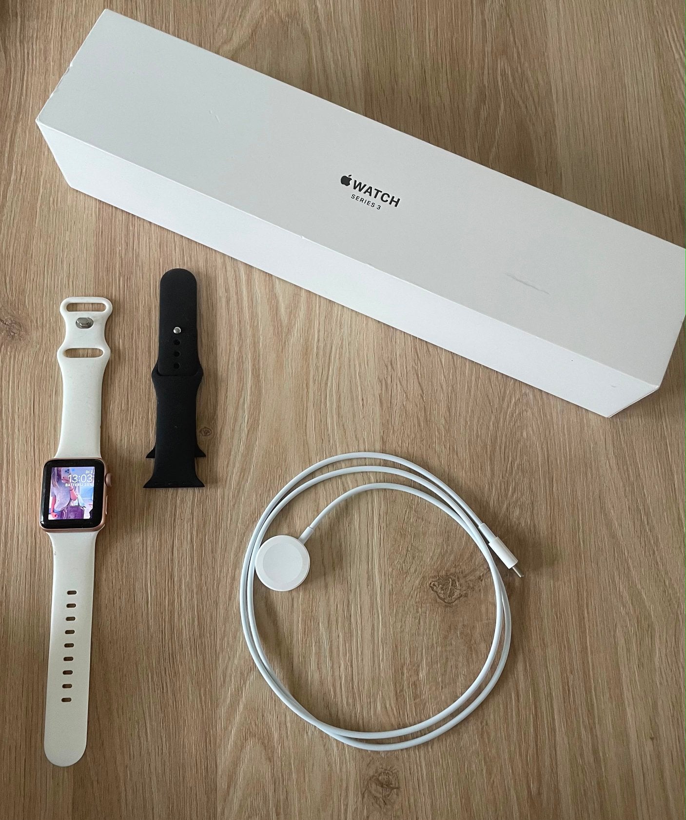 Apple Watch Series 3 38mm, Hartslag, IOS, Ophalen of Verzenden, Zo goed als nieuw