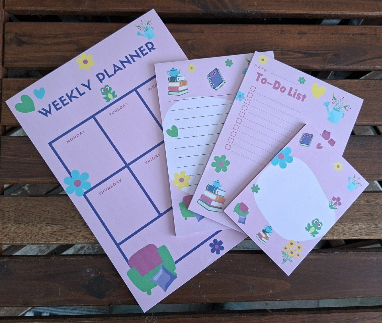 4 Delige Roze Schrijfset.  Voor 12,50  Verzendkosten 2,95, Verzenden, Nieuw