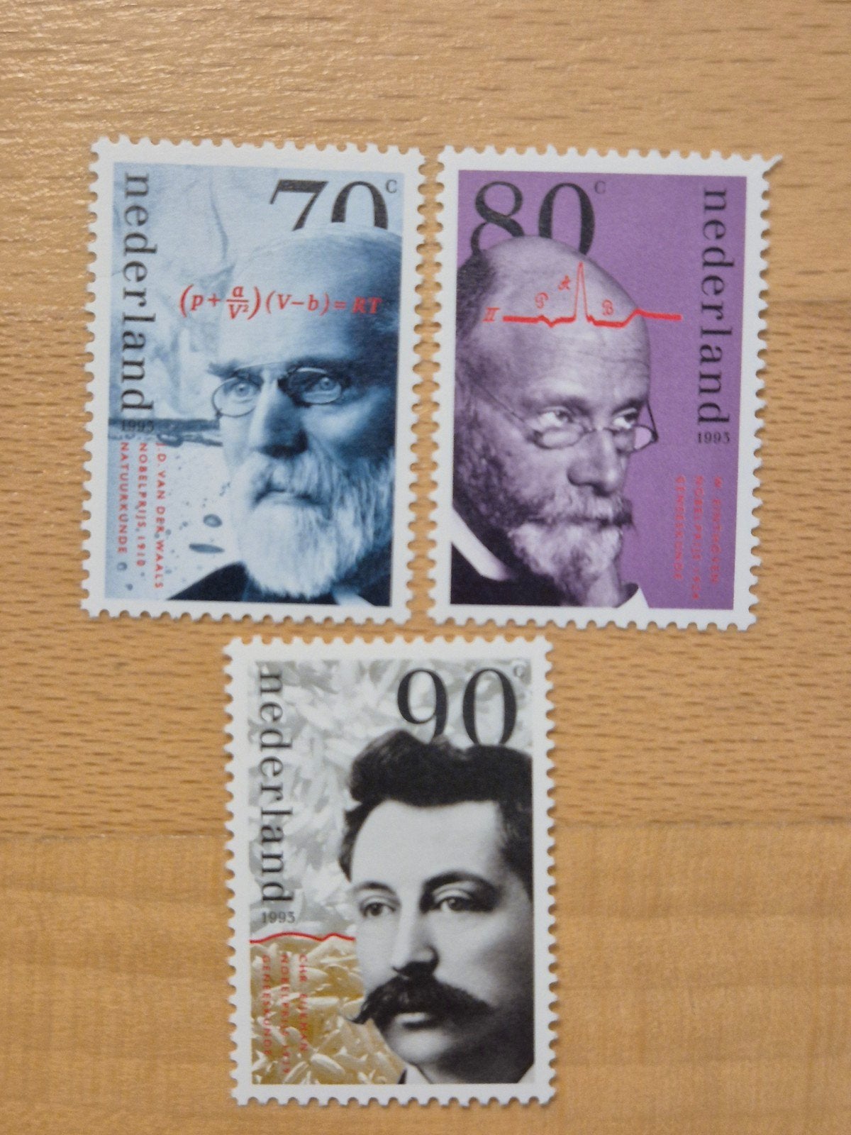 Nederland 1993 Nobelprijswinnaars, Postzegels en Munten, Ophalen of Verzenden, Na 1940, Postfris