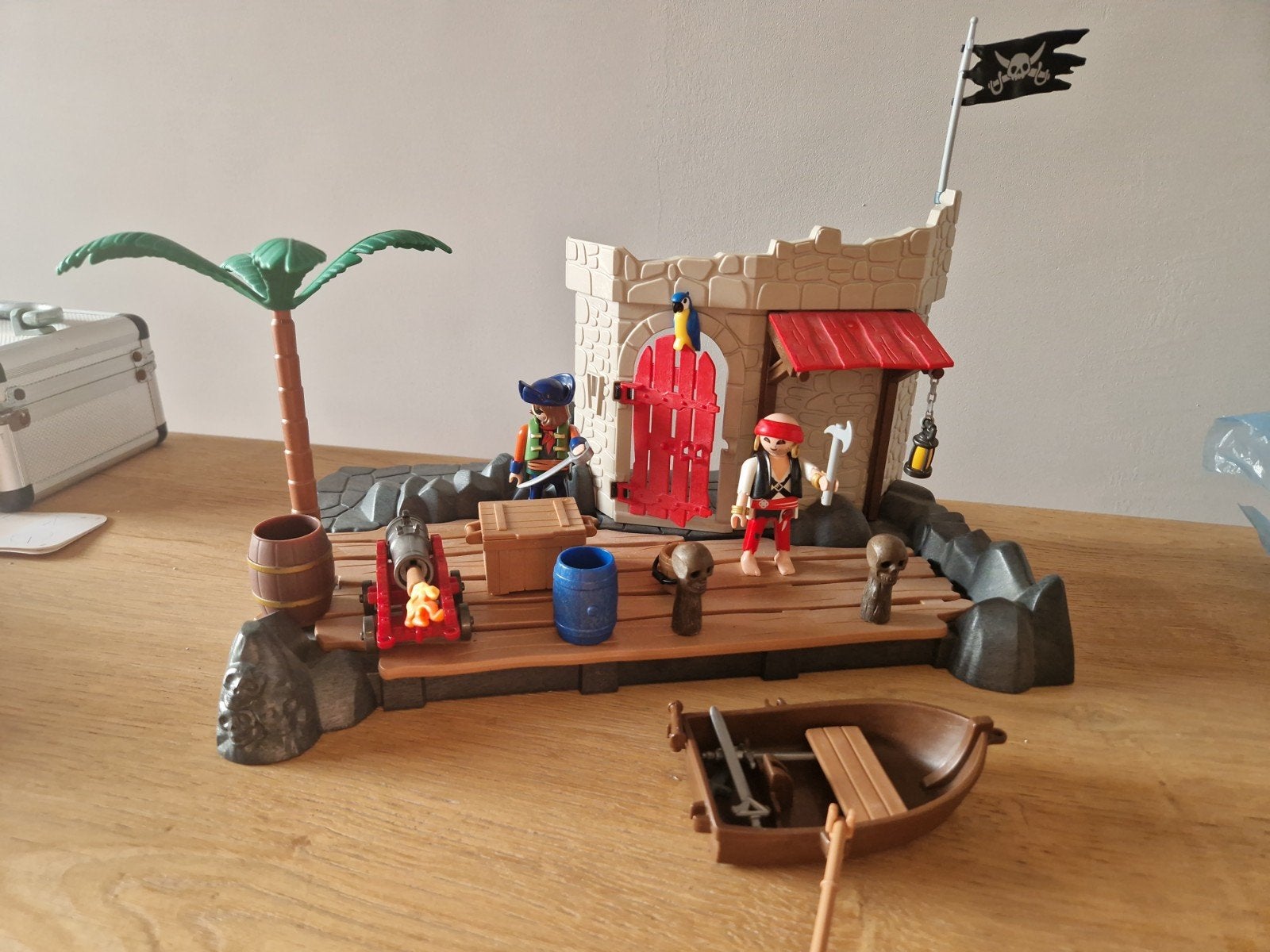Playmobil Pirateneiland met accessoires, Pirates, Gebruikt, Gebouw, Complete set