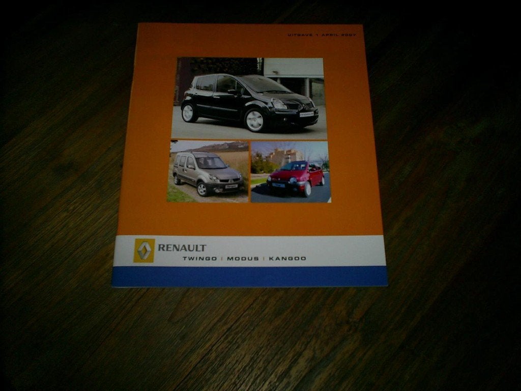 Renault Twingo / Modus / Kangoo 4 / 2007 44 pag, Ophalen of Verzenden, Zo goed als nieuw, Renault