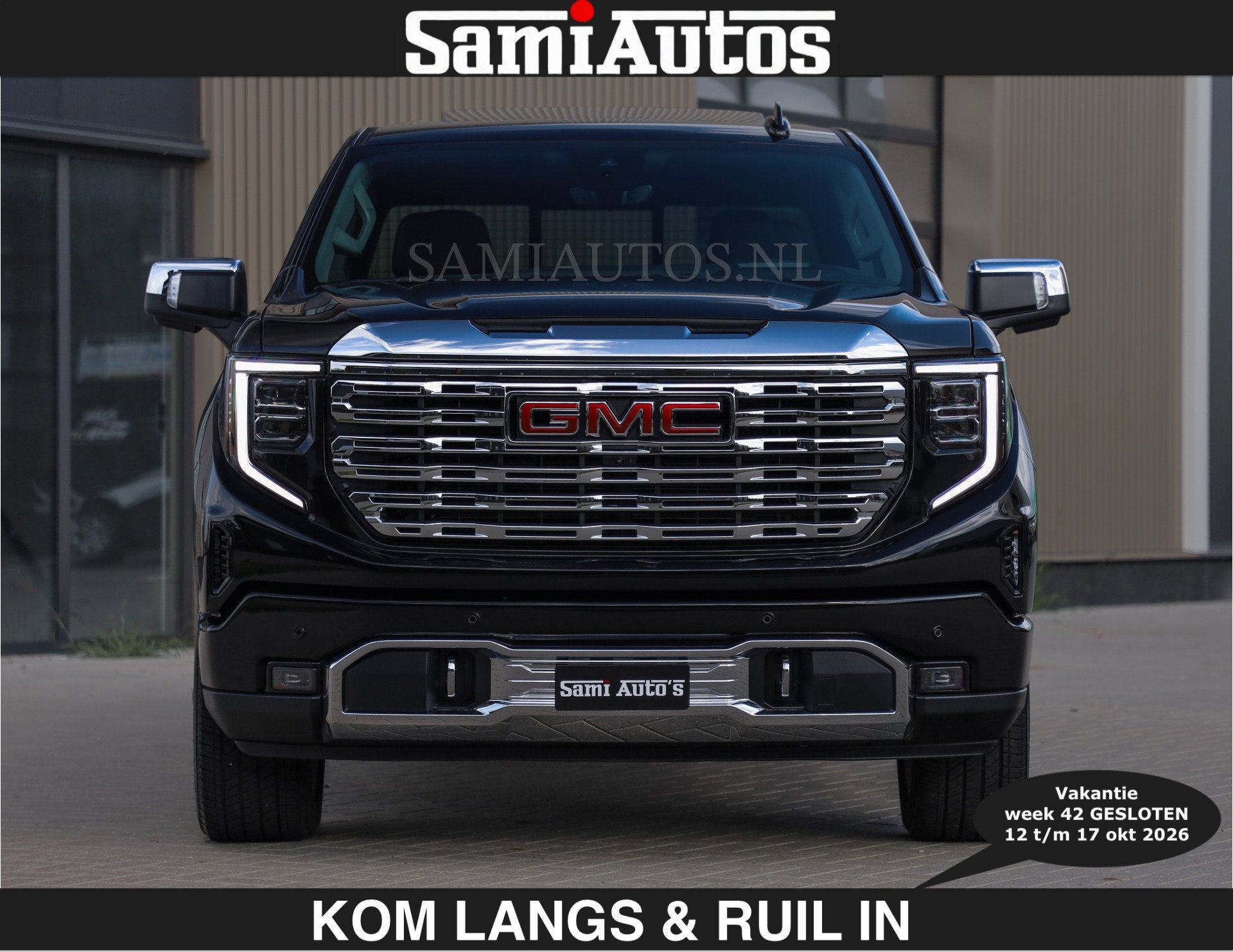 GMC Sierra DENALI | All-In Prijs €79950,- excl | 6,2 V8 Fu, Automaat, Dealer onderhouden, Met garantie (alle), 426 pk