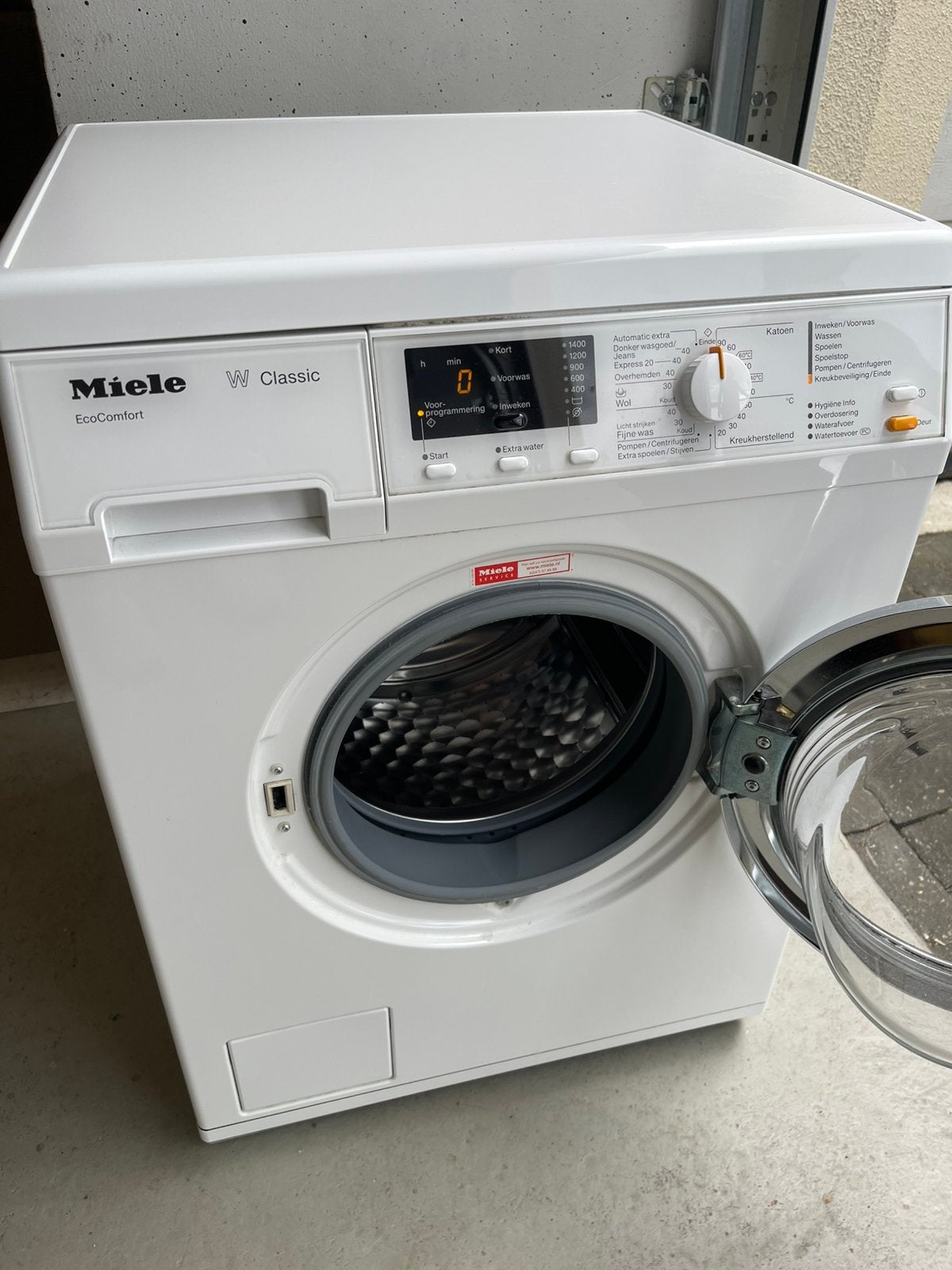 Miele wasmachine, Witgoed en Apparatuur, Wasmachines, Ophalen of Verzenden, Zo goed als nieuw, Voorlader, 85 tot 90 cm