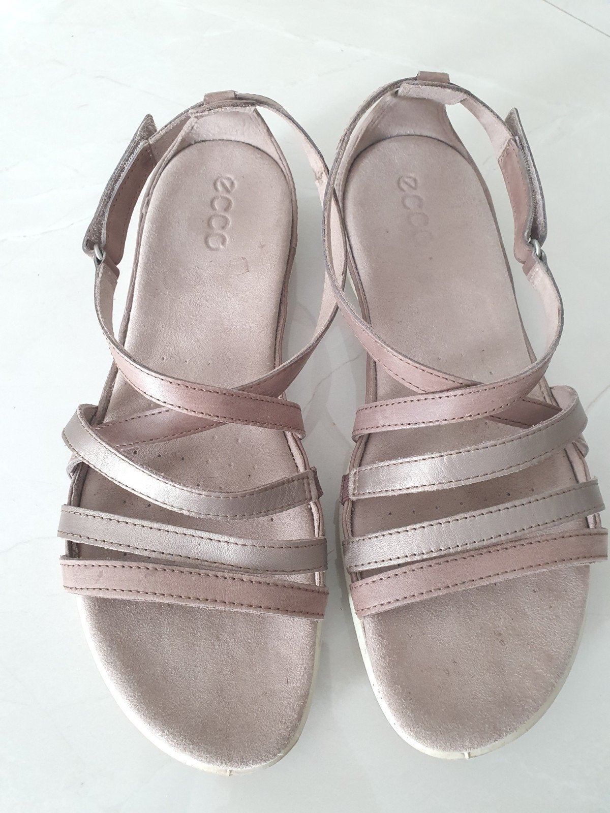 ECCO Sandalen - Zo goed als nieuw - Maat 41, ECCO, Zo goed als nieuw, Roze, Sandalen of Muiltjes